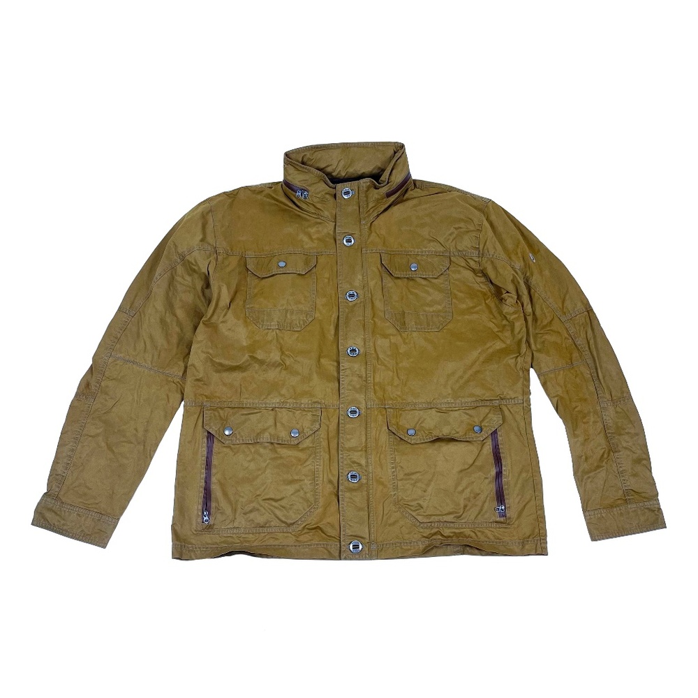 Kuhl Kollusion Jacket Brown Coat Hooded Chore Hiking Durable Hiker